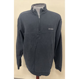 Columbia Men's Black Pullover 1/4 Zip Sweatshirt Size XL FS Benefits Charity